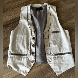 Men's Light Gray Vest Size Small
